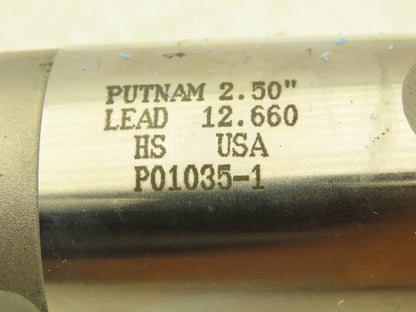 Putnam Tool P01035-1 4 Flute Coarse Rough Ball Nose End Mill 2.5" Dia x 5" Flute