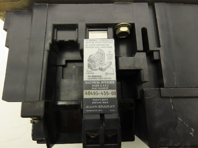 Allen Bradley Motor Starter 50Hp 575V 3Ph Removed From Reversing Motor Starter