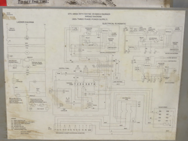 Thermo-Cycler Industrial Gas Fired Heater 400,000 BTU/Hr. Heating Unit 480V 3Ph