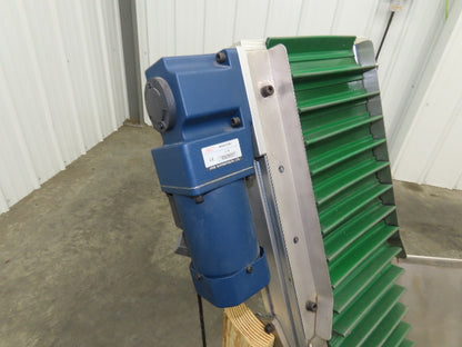 Stainless Hopper Small Parts Feeder Floorbin Elevator 8"x 40"H Conveyor 220V 1PH