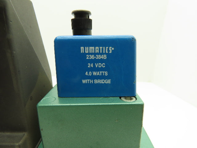 Numatics I34BA400MP14X61 Pneumatic Air Solenoid Valve 4/2 150psi 24VDC Lot of 2