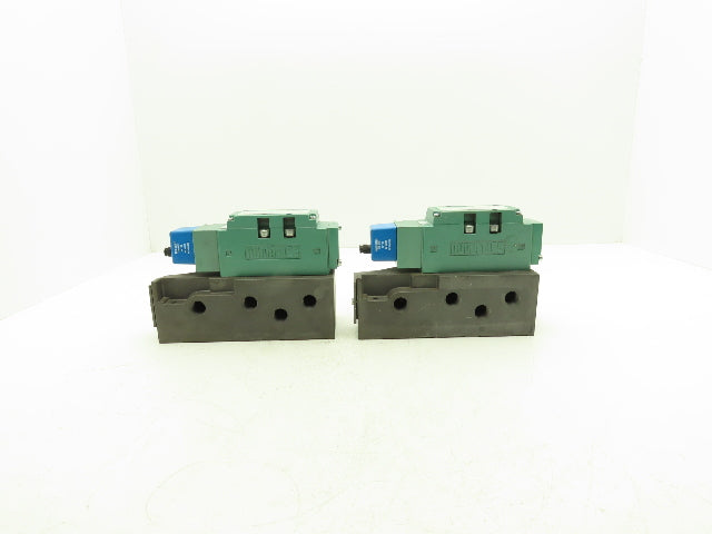 Numatics I34BA400MP14X61 Pneumatic Air Solenoid Valve 4/2 150psi 24VDC Lot of 2