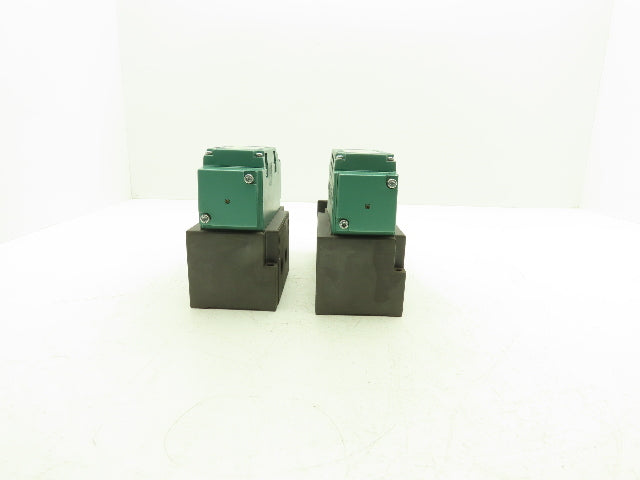 Numatics I34BA400MP14X61 Pneumatic Air Solenoid Valve 4/2 150psi 24VDC Lot of 2