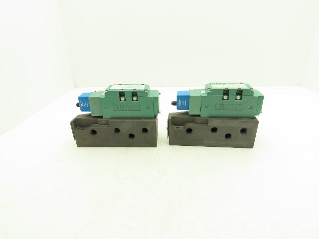 Numatics I34BA400MP14X61 Pneumatic Air Solenoid Valve 4/2 150psi 24VDC Lot of 2
