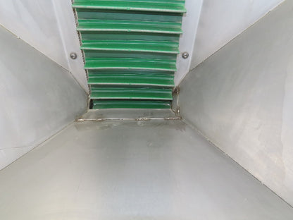 Stainless Hopper Small Parts Feeder Floorbin Elevator 8"x 48"H Conveyor 220V 1PH