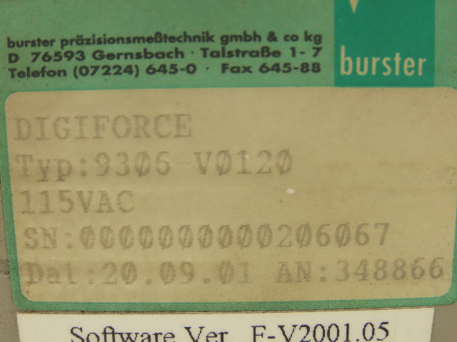 Digiforce 9306-V0120 Joining Monitoring Control Module Display 120V 47-63HZ