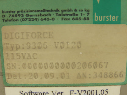 Digiforce 9306-V0120 Joining Monitoring Control Module Display 120V 47-63HZ