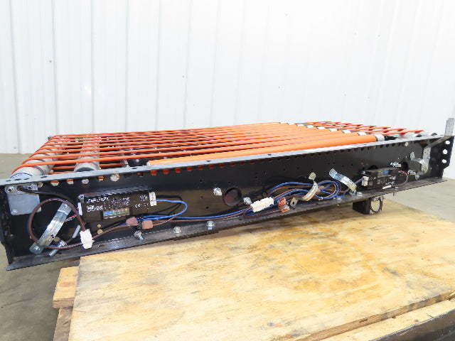 25"x 48" Power Roller Conveyor Air Lift Transfer Section 22"BF 24VDC Drive Cards