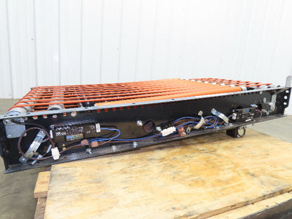 25"x 48" Power Roller Conveyor Air Lift Transfer Section 22"BF 24VDC Drive Cards