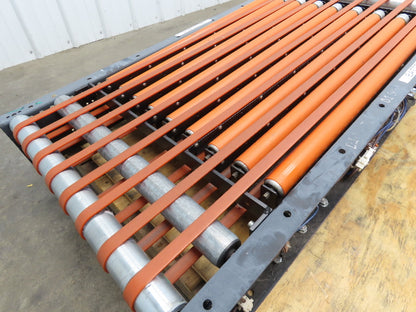 25"x 48" Power Roller Conveyor Air Lift Transfer Section 22"BF 24VDC Drive Cards