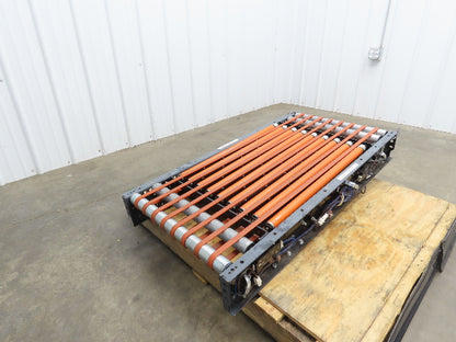 25"x 48" Power Roller Conveyor Air Lift Transfer Section 22"BF 24VDC Drive Cards