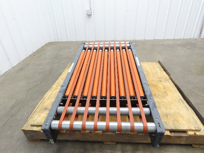 25"x 48" Power Roller Conveyor Air Lift Transfer Section 22"BF 24VDC Drive Cards