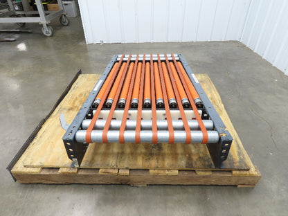 25"x 48" Power Roller Conveyor Air Lift Transfer Section 22"BF 24VDC Drive Cards