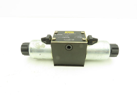 Parker D3W2CNJC4 Hydraulic Directional Control Solenoid Valve 3-Pos 24VDC D05