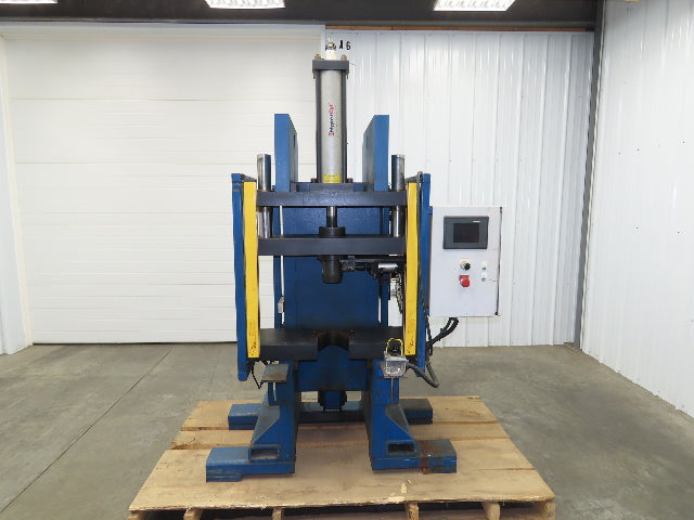 Hypercyl HPS20 Pneumatic Over Hydraulic 20 Ton Press 6" Stroke Punch Die C Frame
