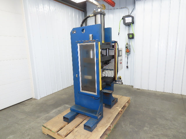 Hypercyl HPS20 Pneumatic Over Hydraulic 20 Ton Press 6" Stroke Punch Die C Frame