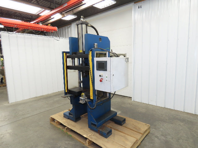 Hypercyl HPS20 Pneumatic Over Hydraulic 20 Ton Press 6" Stroke Punch Die C Frame