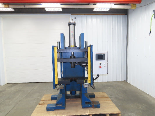 Hypercyl HPS20 Pneumatic Over Hydraulic 20 Ton Press 6" Stroke Punch Die C Frame