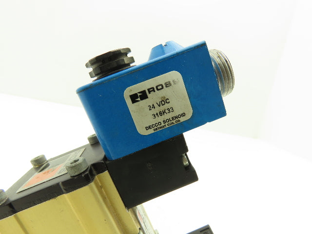 Ross W6076B2437 Pneumatic Solenoid Valve 24VDC