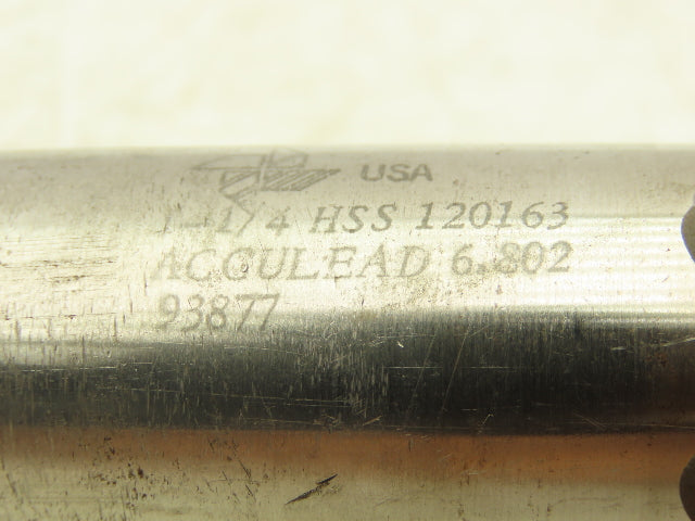 Brubaker Tool 93877 Acculead 6 Flute Coarse Pitch Rougher 1.25 DIA X 4" LOC