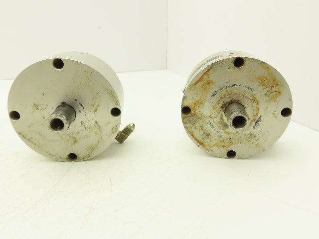 Fabco-Air C-721-X Pancake Line Round Air Cylinder 3"Bore 1"Stroke 250psi Lot (2)