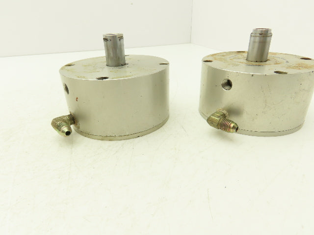 Fabco-Air C-721-X Pancake Line Round Air Cylinder 3"Bore 1"Stroke 250psi Lot (2)