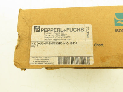 Pepperl Fuchs NJ30+U2+W-BHMSSP3-N.O.-B537 Inductive Proximity Sensor