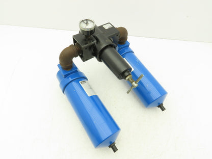 Parker HN3S-3PUA Finite Dual Compressed Air Filter & Regulator 3/4"NPT Aluminum