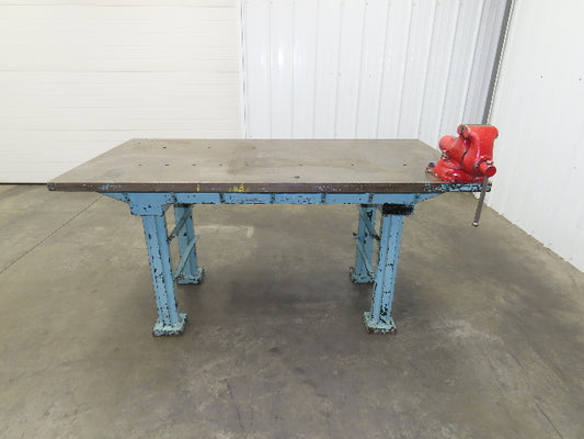 Central Iron FDY Steel Welding Layout Table 72x36" Cast Iron Wilton 4-1/2" Vise