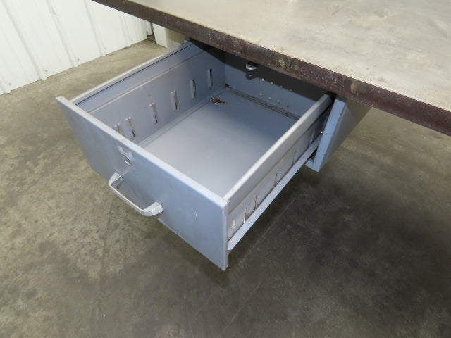 Welding Layout Table 1-1/4" Top Steel Fabrication Work Bench 84x44" Vise 6"