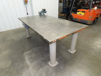 Welding Layout Table 1-1/4" Top Steel Fabrication Work Bench 84x44" Vise 6"