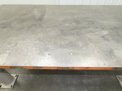 Welding Layout Table 1-1/4" Top Steel Fabrication Work Bench 84x44" Vise 6"