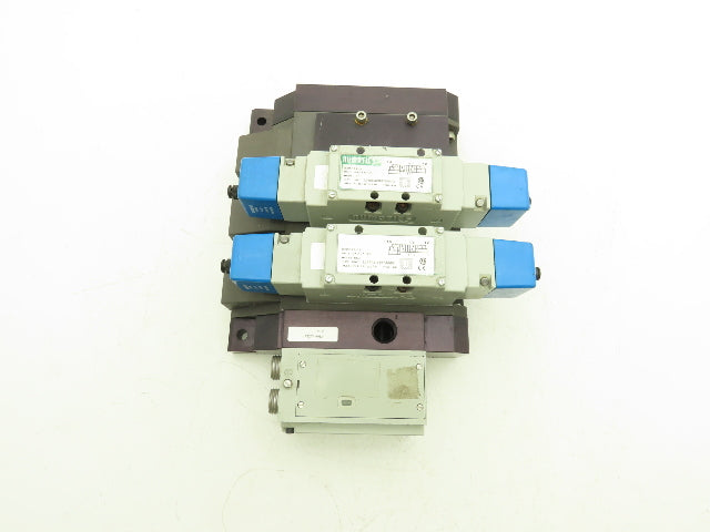 Numatics 01327P-MH20 Solenoid 2-Valve 3-Station Manifold Block w/DeviceNet