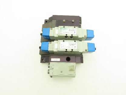 Numatics 01327P-MH20 Solenoid 2-Valve 3-Station Manifold Block w/DeviceNet