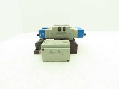 Numatics 01327P-MH20 Solenoid 2-Valve 3-Station Manifold Block w/DeviceNet