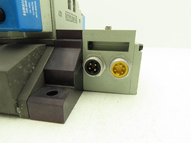 Numatics 01327P-MH20 Solenoid 2-Valve 3-Station Manifold Block w/DeviceNet