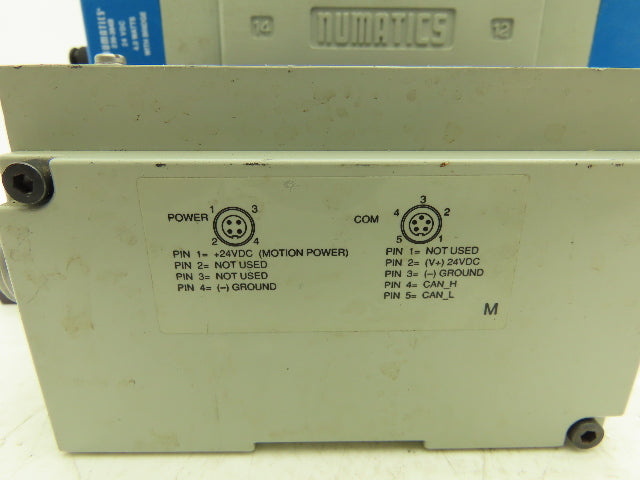 Numatics 01327P-MH20 Solenoid 2-Valve 3-Station Manifold Block w/DeviceNet