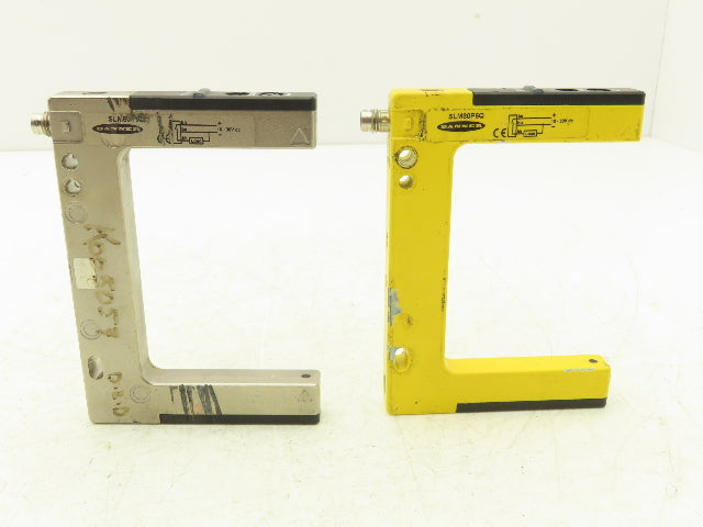 Banner SLM80P6Q Fork Slot Proximity Sensor Fixed-Distance 80mm Width  Lot of 2