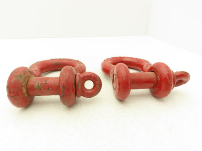 Crosby WLL9-1/2T Lifting Shackle with 1-1/4" Pin Lot of 2