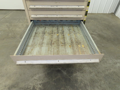 14 Drawer Industrial Tooling Storage Cabinet 30x29x61" Lyon Lista Vidmar Box