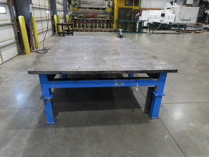 1-3/4" Thick Top Steel Welding Layout Table Work Bench 120"x72"x33" Wilton Vise