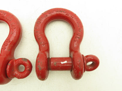 Crosby WLL9-1/2T Lifting Shackle with 1-1/4" Pin Lot of 3