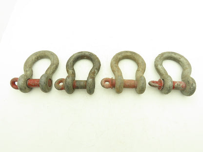 Crosby G-209 1-1/4" Galvanized Carbon Anchor Shackle w/1.38" Screw Pin Lot of 4