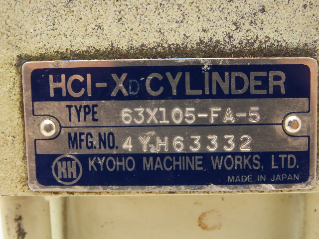 Kyoho HCI-X 63X105-FA-5 Hydraulic Cylinder 63mm Bore 105mm Stroke Flange Mount