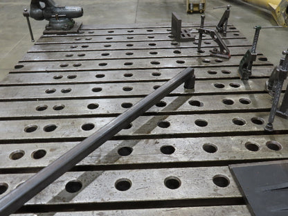 8" Steel Fabrication Welding Table Jig Layout 84x60" Wilton Vise T Slot Holdfast