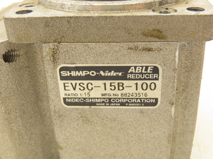 Shimpo-Nidec M-Z1-IAA100-TA Servo Gear Motor 15:1 Gearbox Reducer EVSC-15B-100