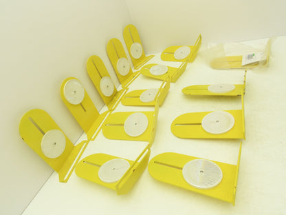 Allen Bradley 60-2718  2x8" Conveyor Sensor Reflector Bracket Yellow  Lot of 14