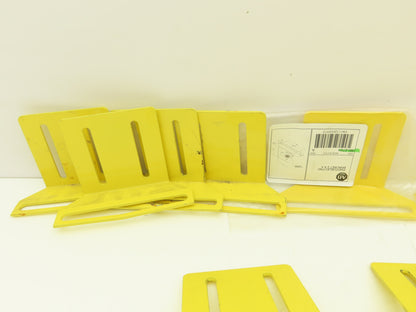 Allen Bradley 60-2721  2x4" Conveyor Sensor Reflector Bracket Yellow  Lot of 25
