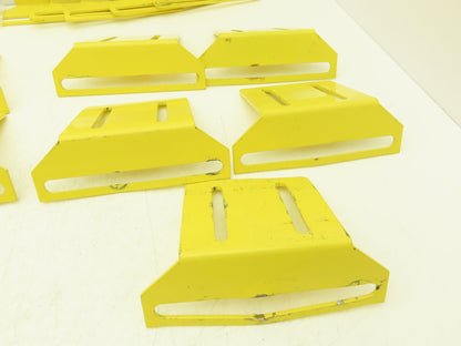 Allen Bradley 60-2721  2x4" Conveyor Sensor Reflector Bracket Yellow  Lot of 25