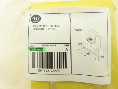 Allen Bradley 60-2722  2x6" Conveyor Sensor Reflector Bracket Yellow  Lot of 14